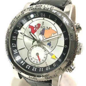 CORUM Automatic Classical GMT Men's Wristwatch Silver/Black